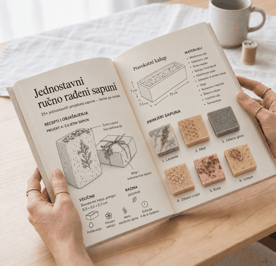 Domaći prirodni sapuni na jednostavan način – 3 Knjige u 1