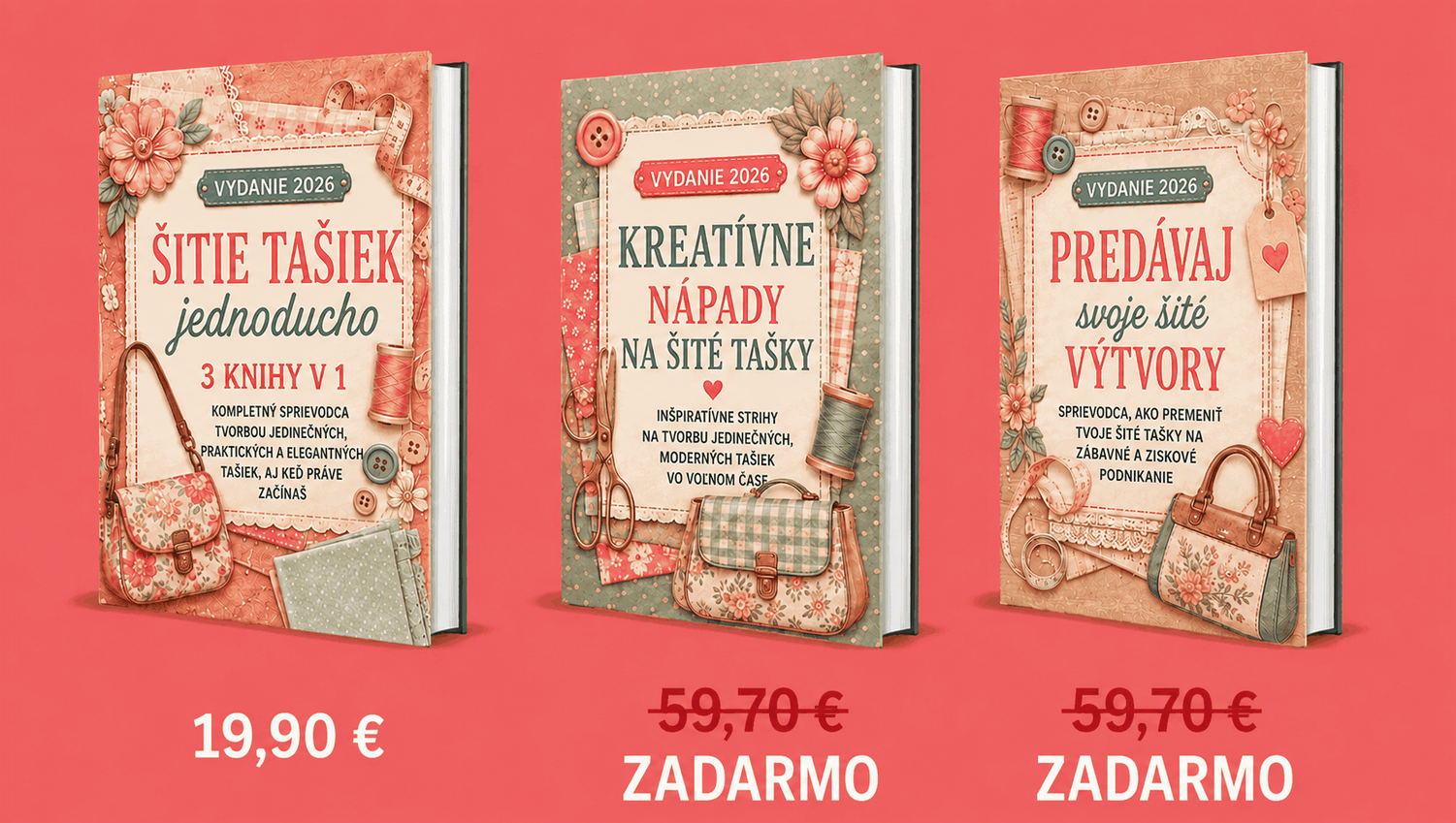 Tri knihy v balíčku