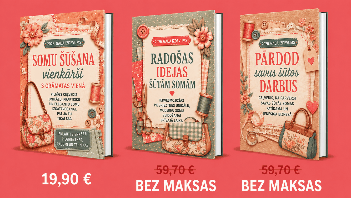 Trīs grāmatas komplektā