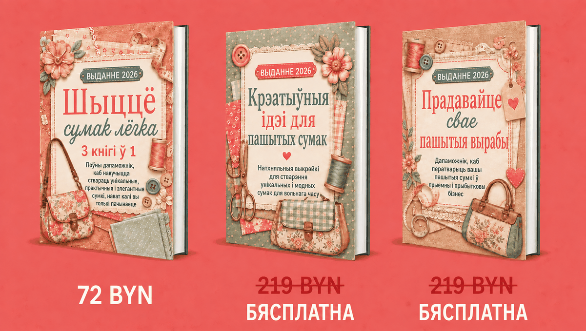 Шыццё сумак простым спосабам – 3 кнігі ў 1