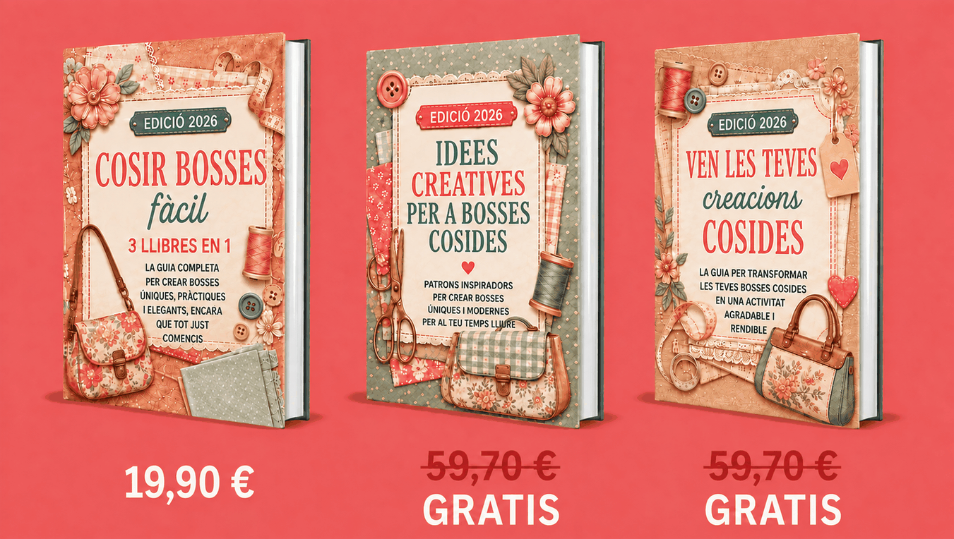 Costura de Bosses de Forma Senzilla – 3 Llibres en 1