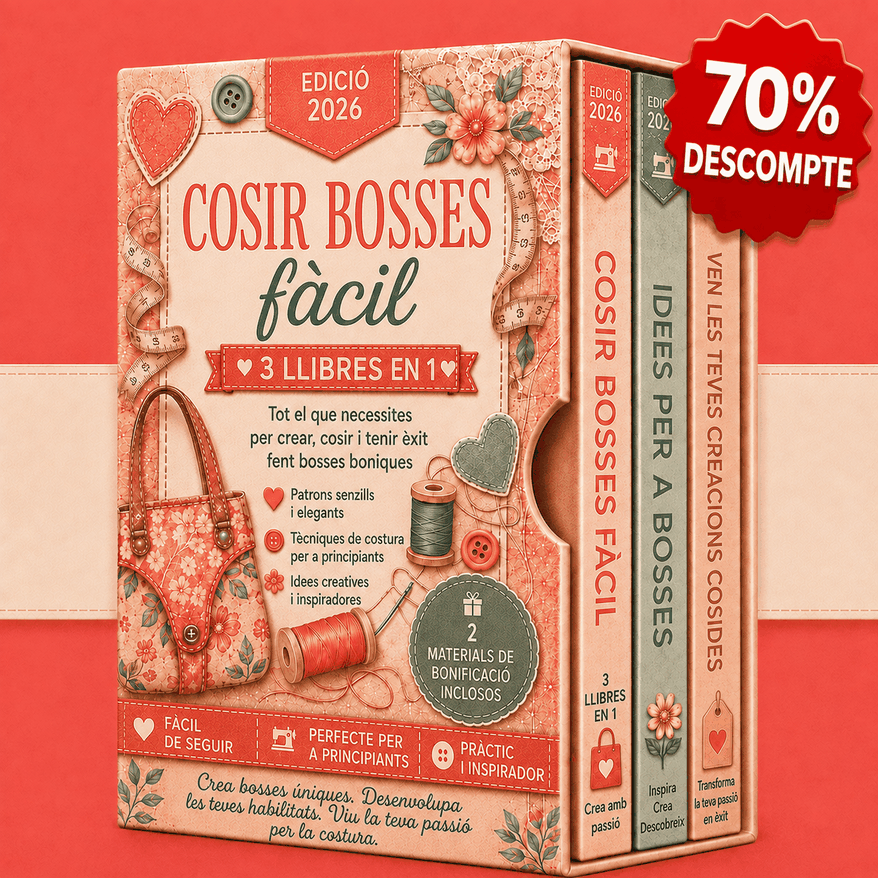 Costura de Bosses de Forma Senzilla – 3 Llibres en 1
