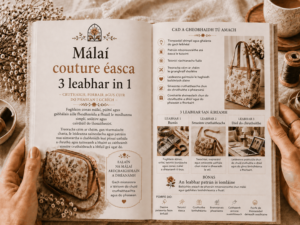 Cúil amharc taobh istigh den leabhar