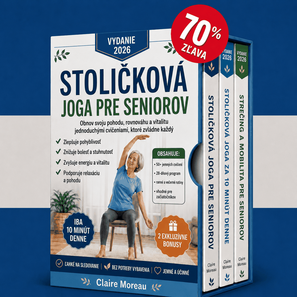 Joga na stoličke pre seniorov – 3 Knihy v 1