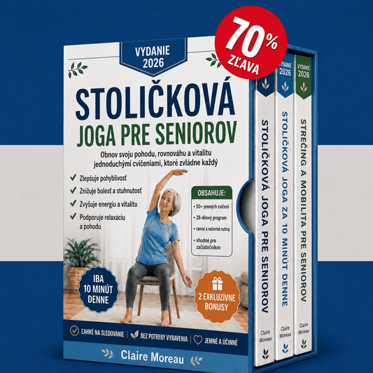Joga na stoličke pre seniorov – 3 Knihy v 1