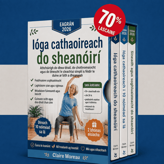 Ióga Cathaoireach do Dhaoine Scothaosta – 3 Leabhar i 1