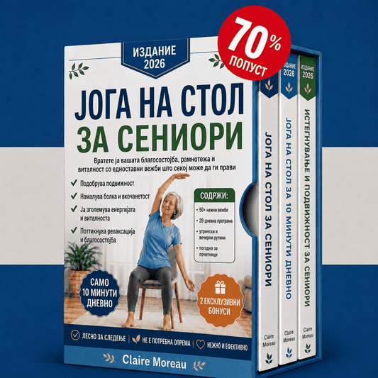 Јога на столица за сениори – 3 Книги во 1